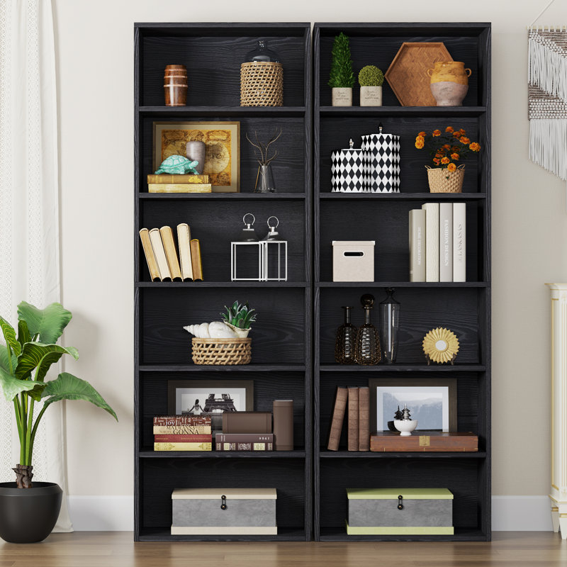 Ebern Designs Namiko Bookshelves and Bookcases Floor Standing 6 Tier